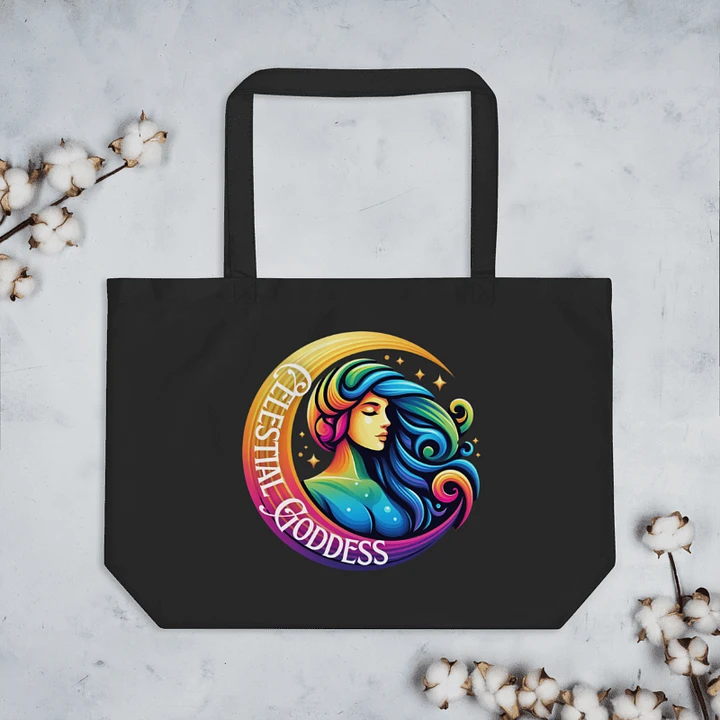 Celestial Crescent Moon Eco Tote product image (1)