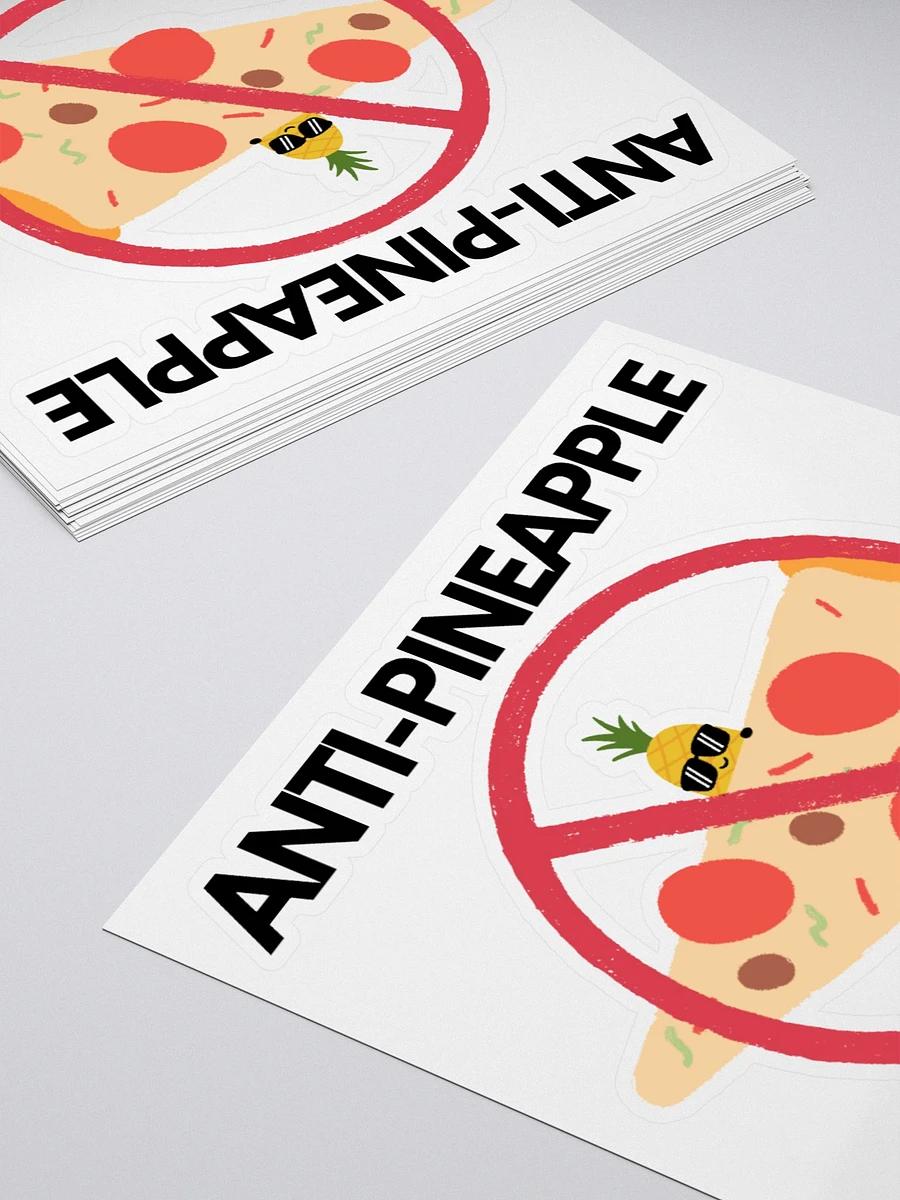 Anti-Pineapple Pizza Kiss Cut Sticker! product image (10)