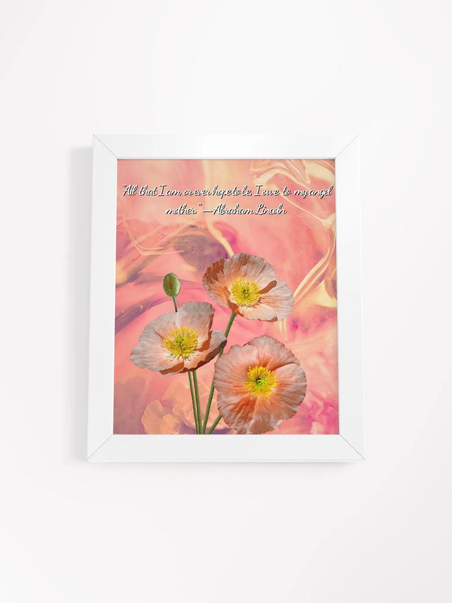 Light Pink Poppy Floral Poster product image (1)