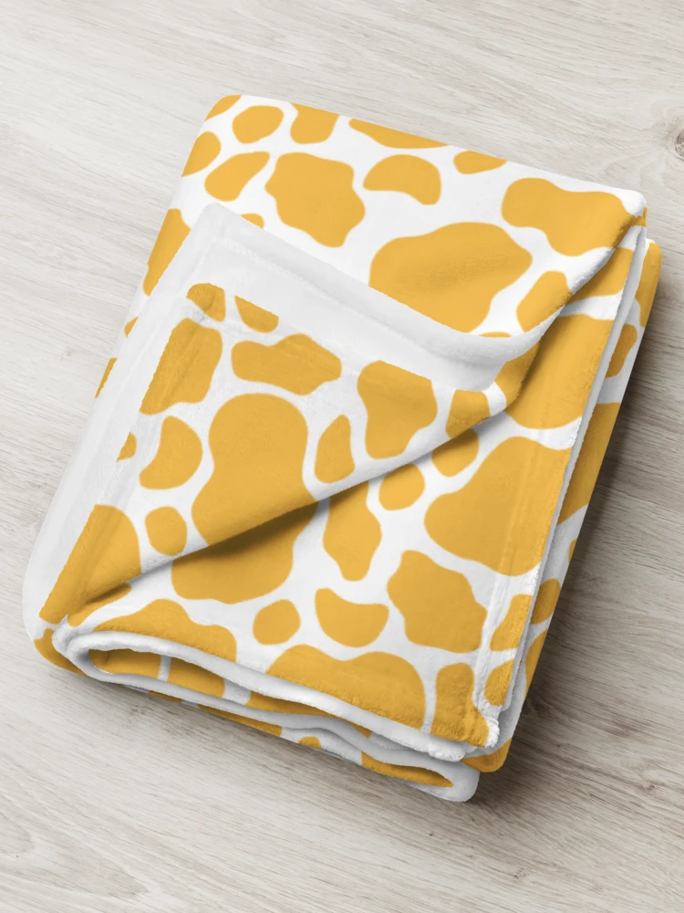 Cow Skin Blanket - Yellow & White product image (1)