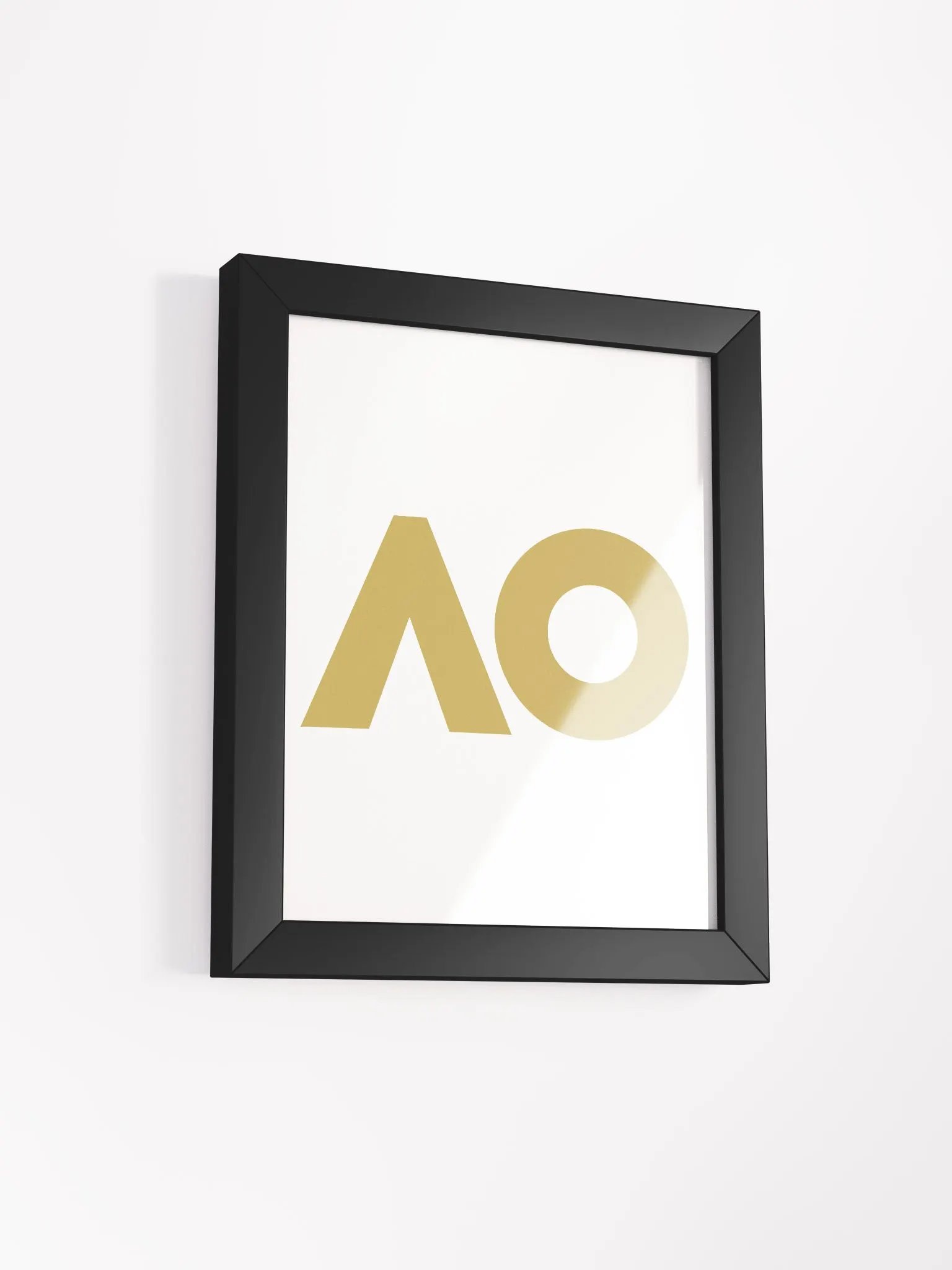 Golden AO Logo Framed Matte Poster product image (13)