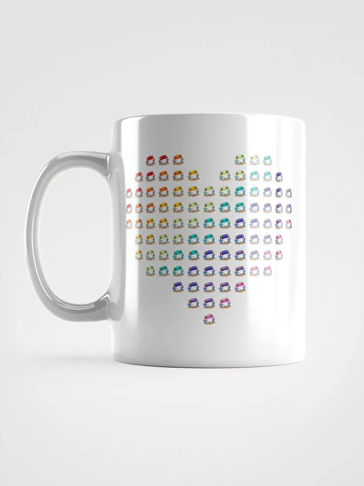 Rip the Frog Pride Heart White Glossy Mug product image (1)