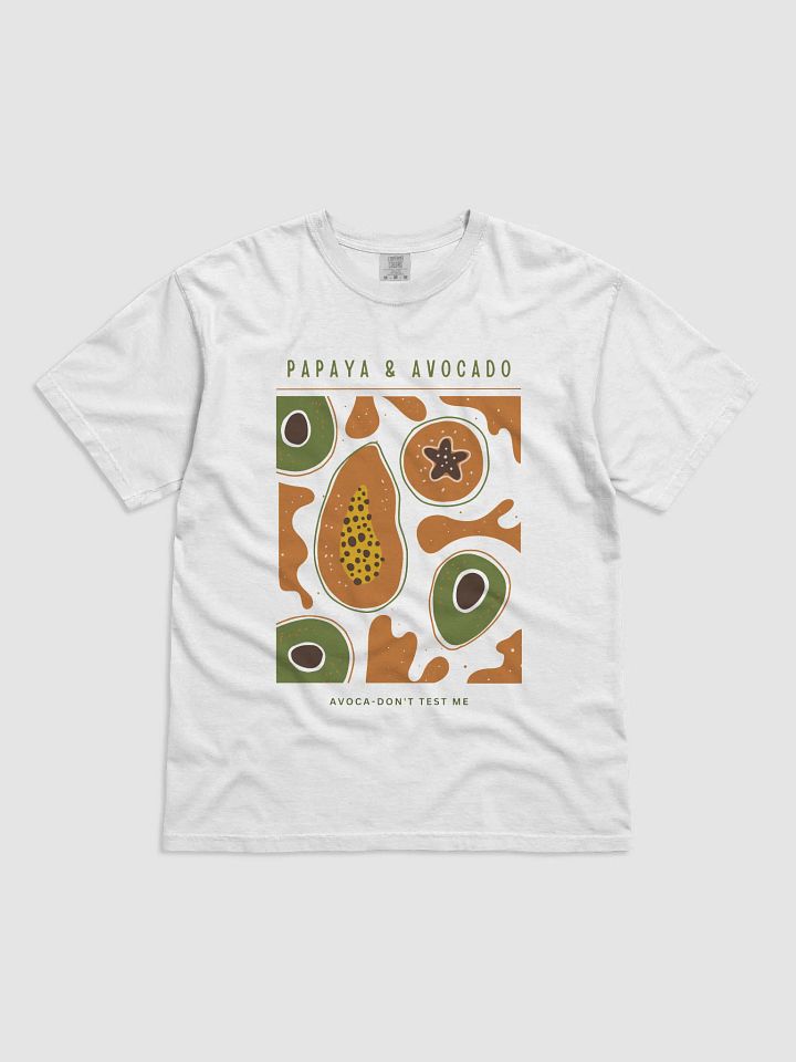 Papaya & Avocado – Funny Tropical Fruit T-Shirt product image (1)