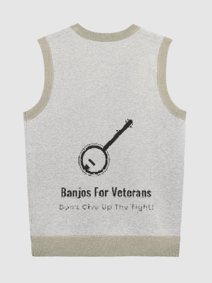 Banjos For Veterans (B4V) Official Logo Knitted V-Neck Vest product image (8)