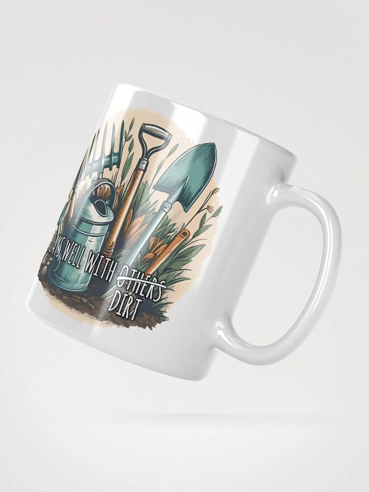 Plays Well With Dirt | Glossy White Mug product image (4)