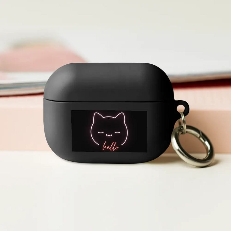 Neon Kitty Greetings AirPods Case product image (16)