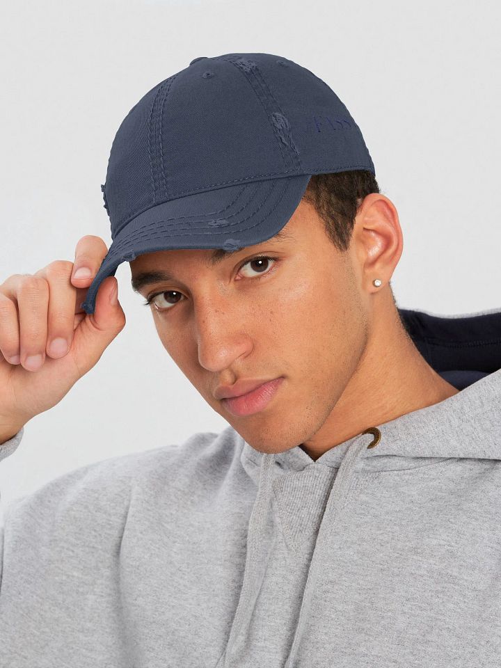 #FASS - Navy Distressed Dad Cap product image (1)