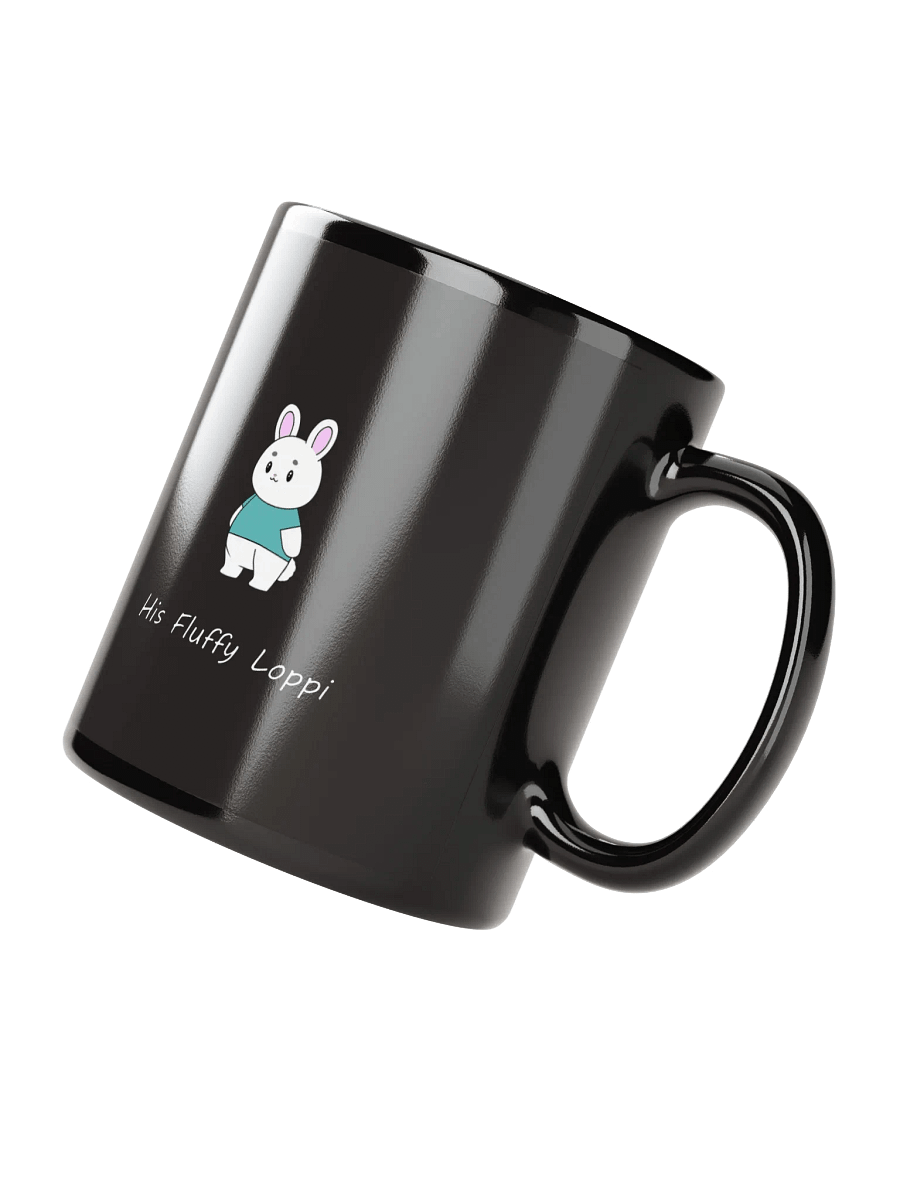 His Fluffy Loppi Black Mug product image (12)