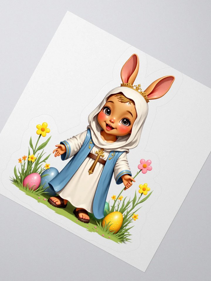 Easter Bunny Royalty Kiss Cut Stickers product image (4)