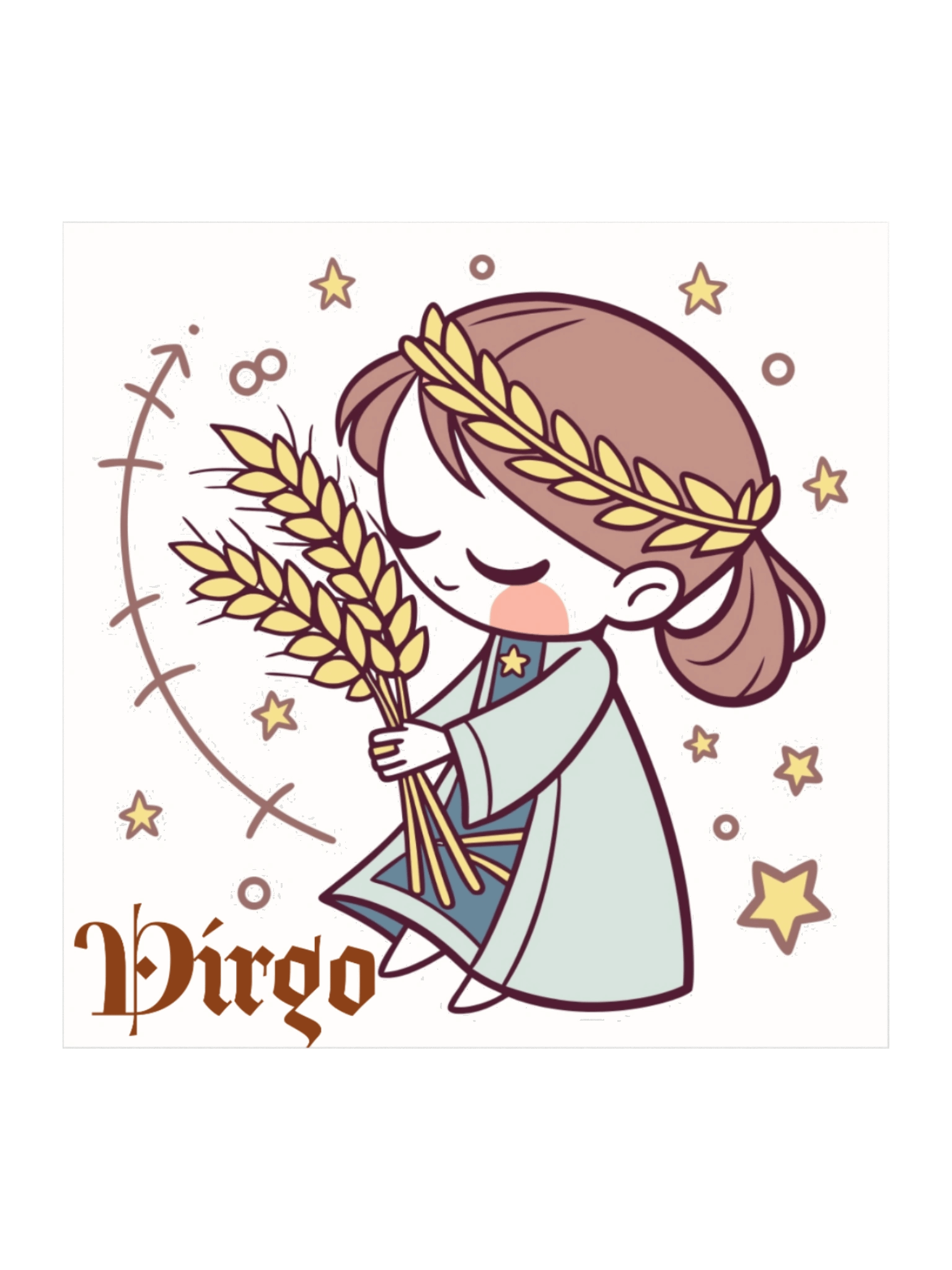 Virgo Zodiac Kiss Cut Stickers product image (3)