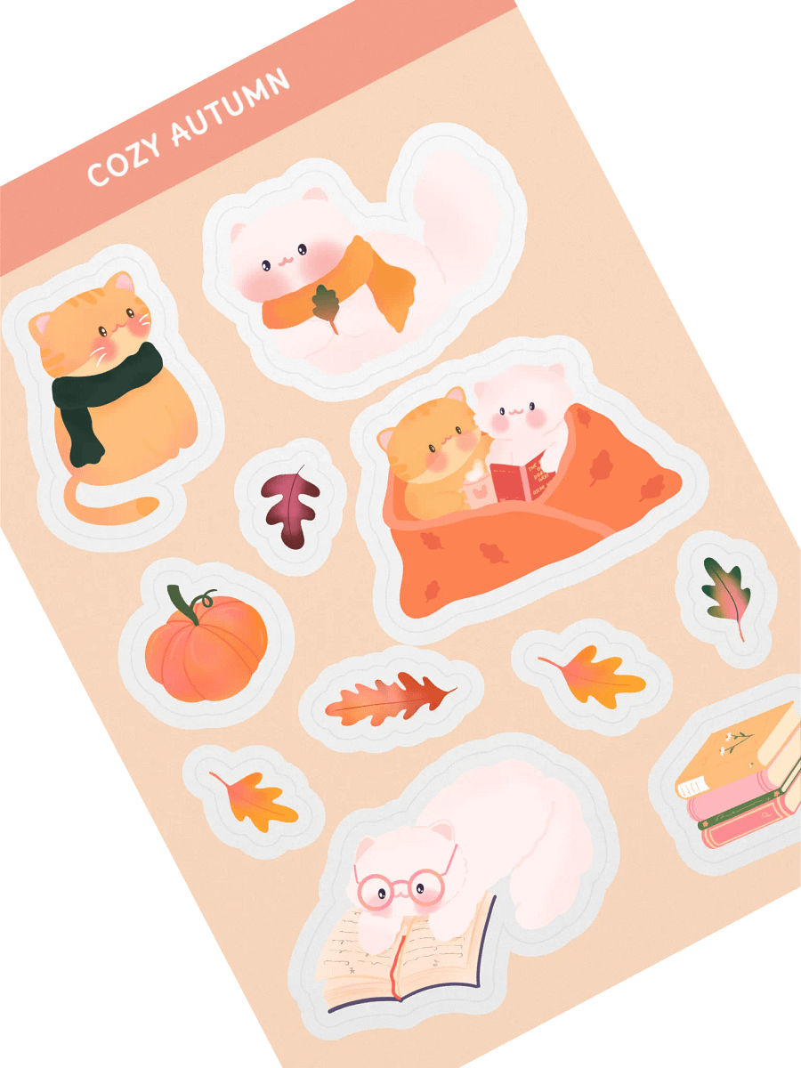Cozy Autumn Sticker Sheet product image (1)