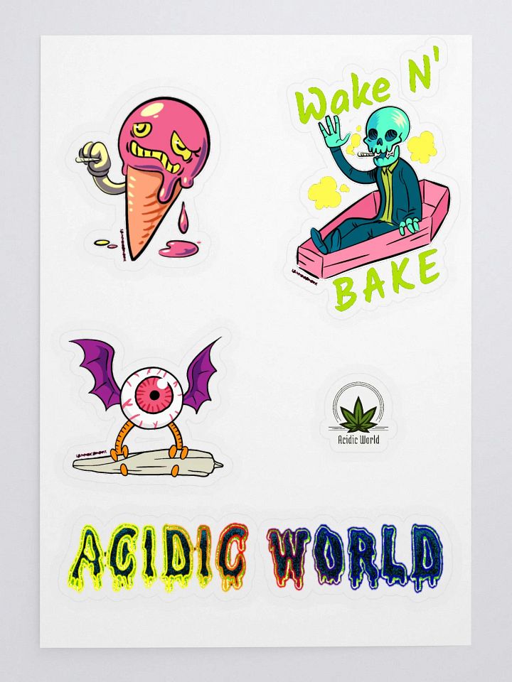 Acidic World Stickers!! product image (1)