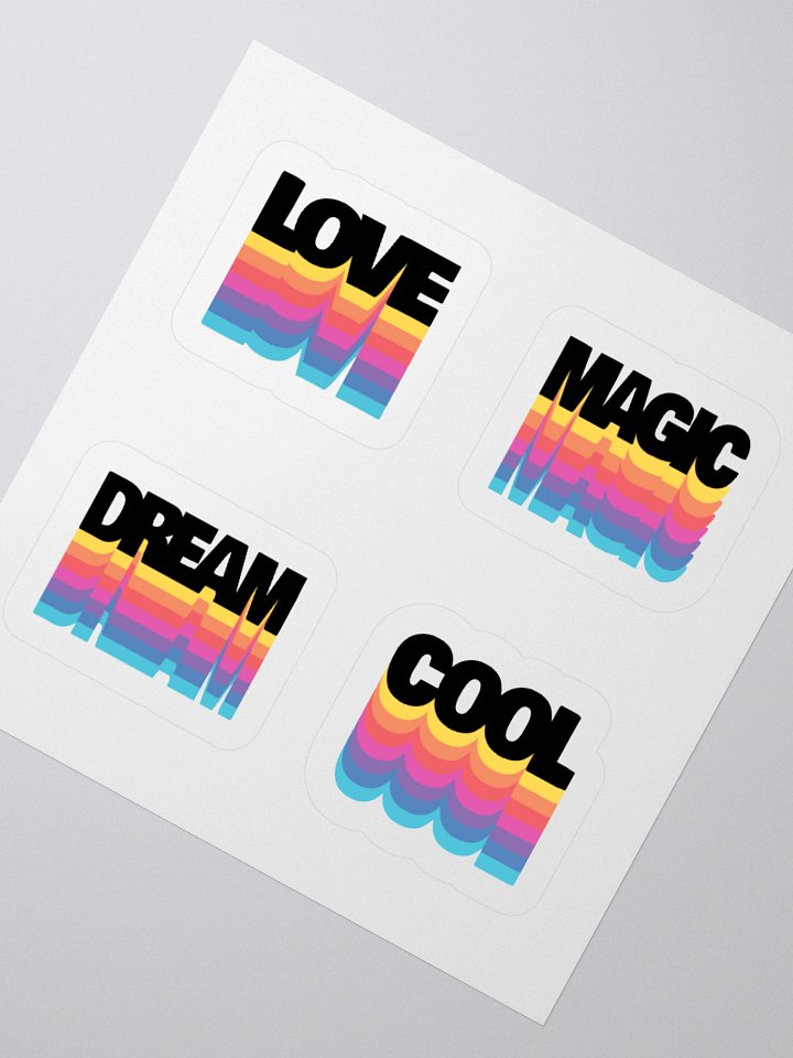 Whimsical Word Sticker Sheet product image (3)