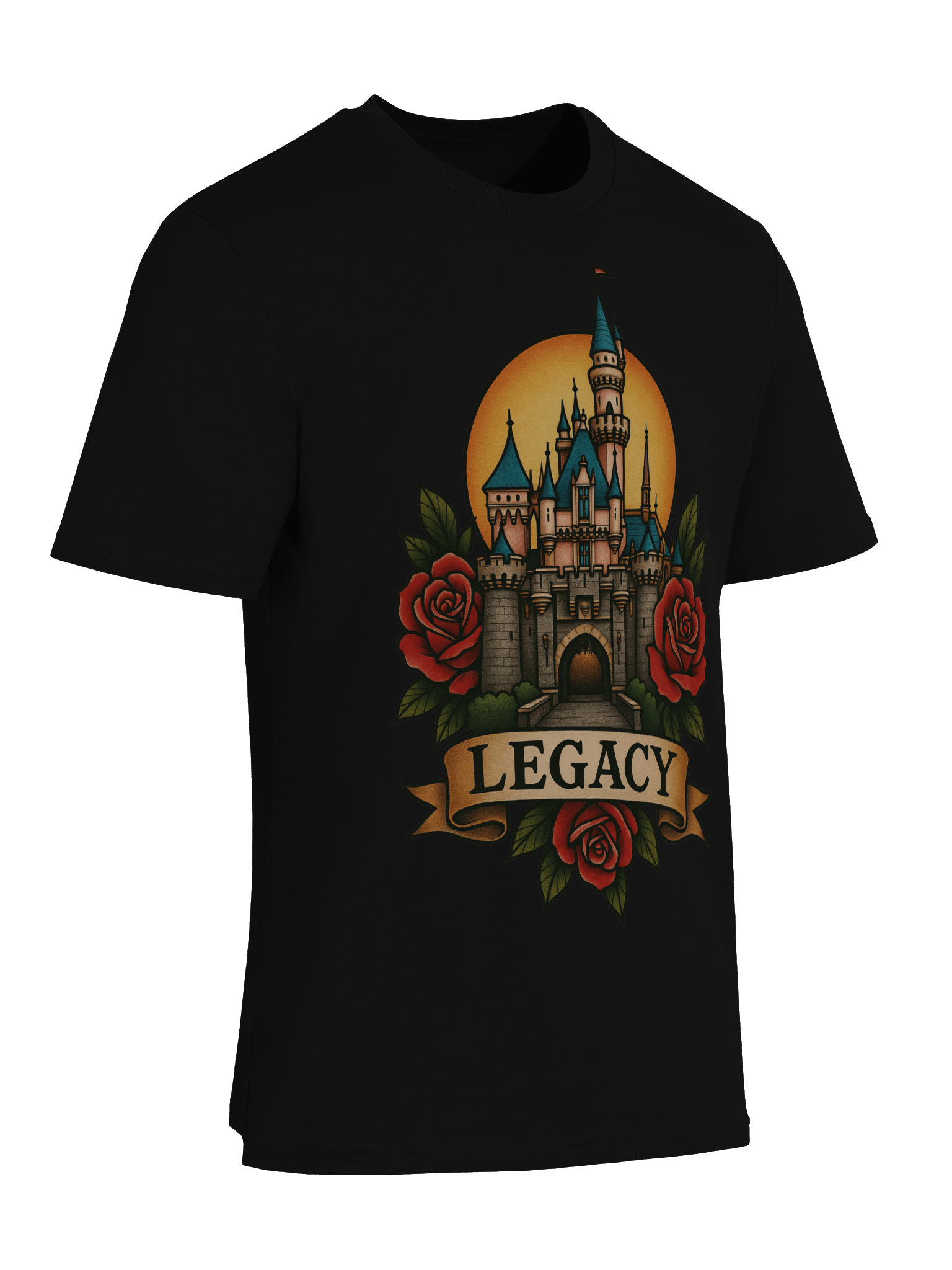 Neo-Traditional Disneyland Tee | Black product image (9)
