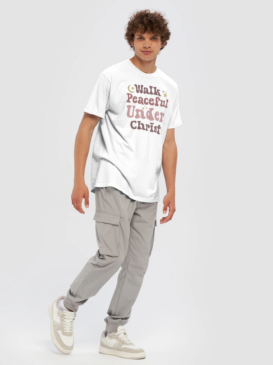 Walk Peaceful Under Christ, Comfort T-shirt product image (9)