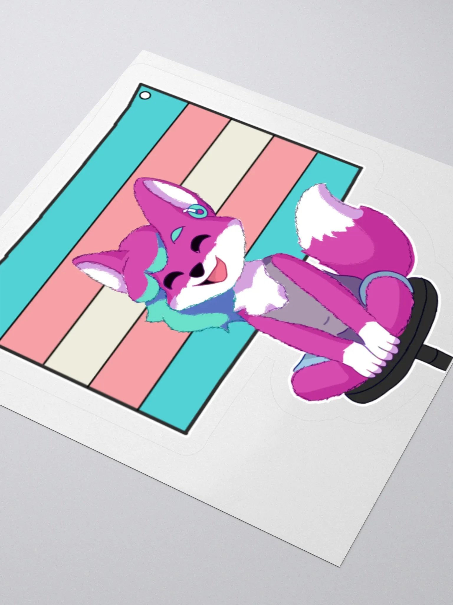 Joy the Fox Trans Sticker product image (4)