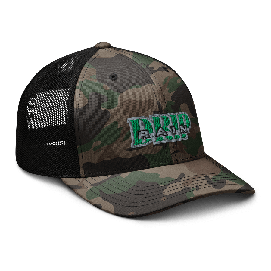 Drip Rain Camo Trucker Hat product image (6)
