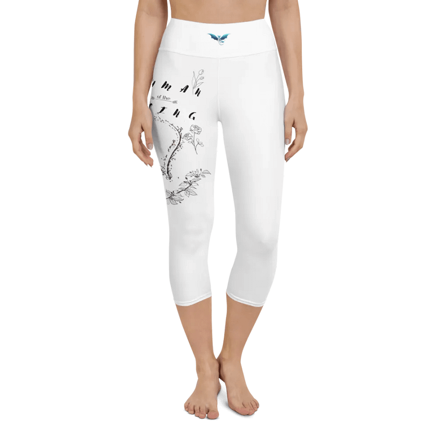 Heartfelt Blossom Yoga Capri Leggings, "Human of the Being" product image (4)