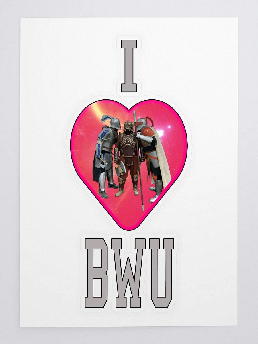 I <3 BWU Sticker product image (3)