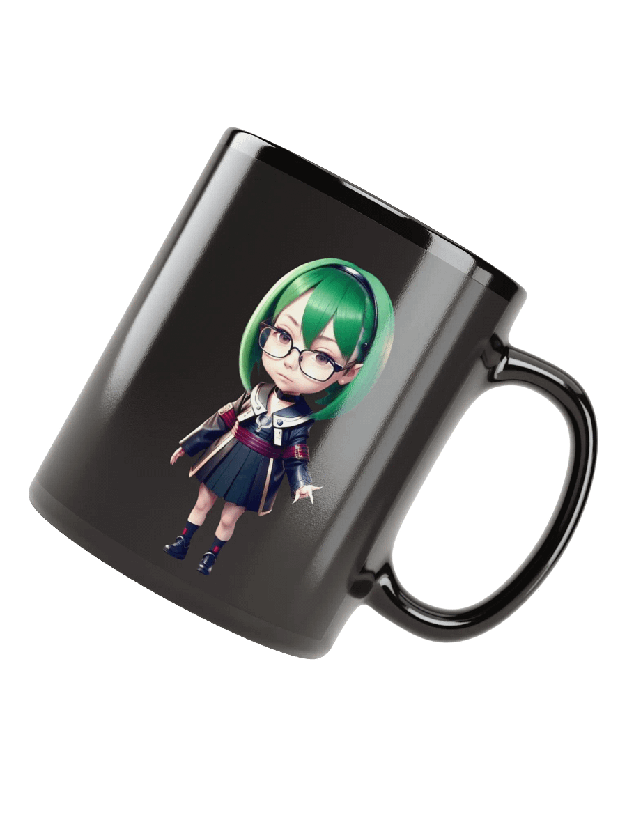 (GREEN CHIBI) K Black Mug product image (4)
