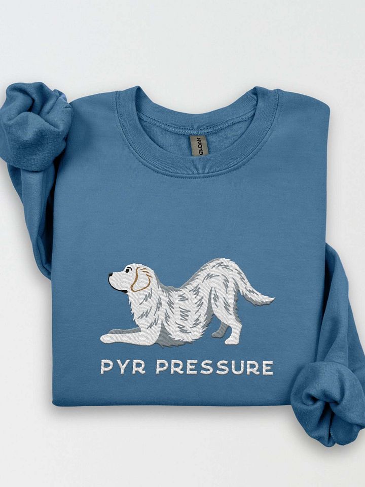 Pyr Pressure Sweatshirt (Embroidered) of a Great Pyrenees product image (1)