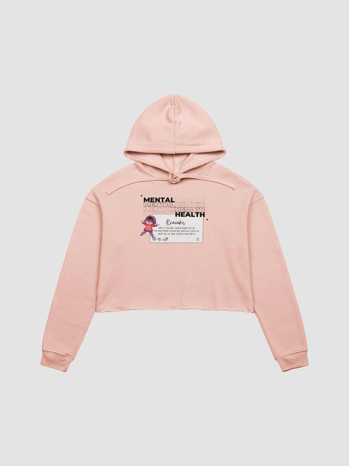 Mental Health Awareness Cropped Hoodie - Light product image (1)