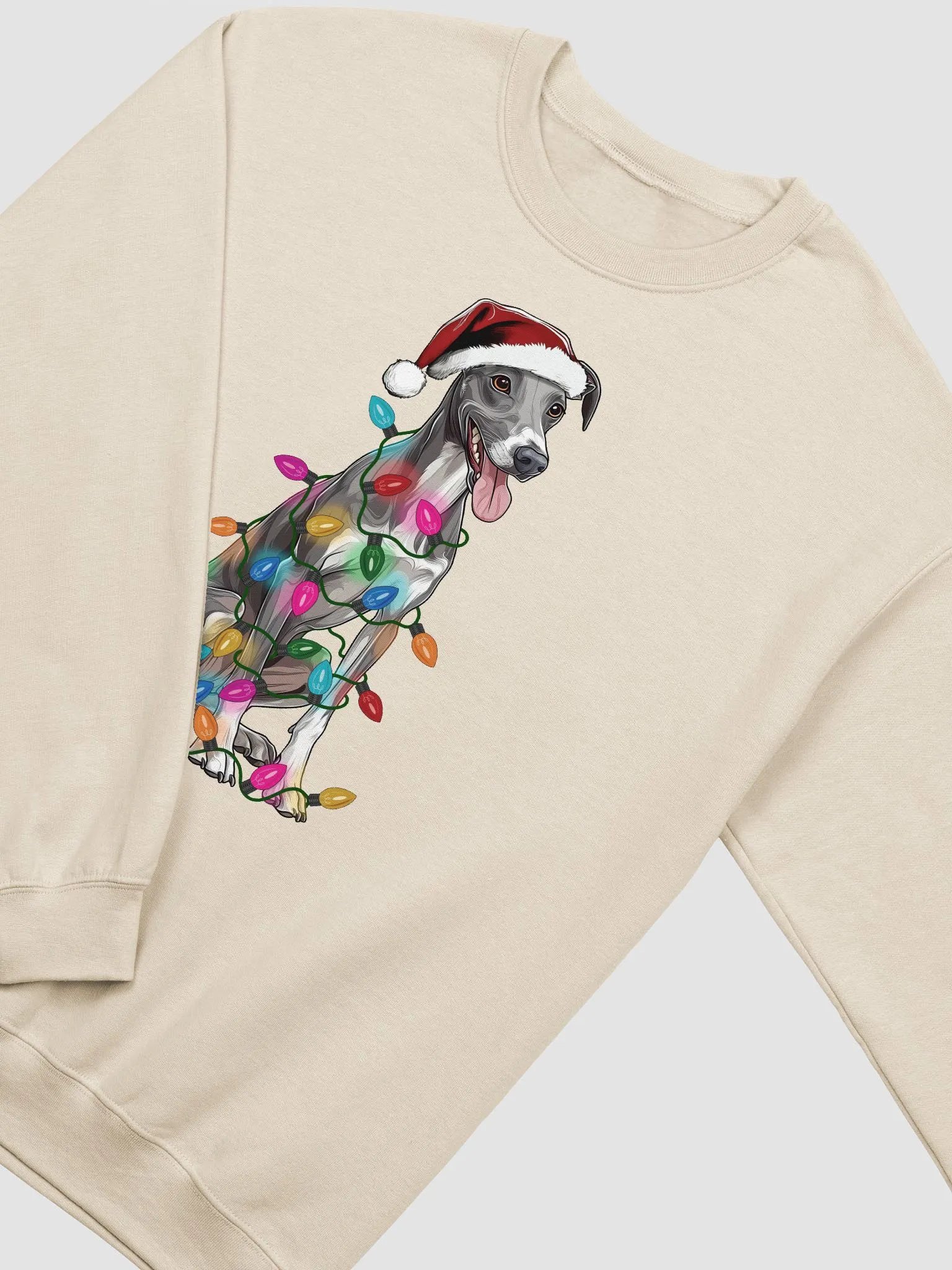 Funny Whippet(Blue) Christmas Sweatshirt product image (23)