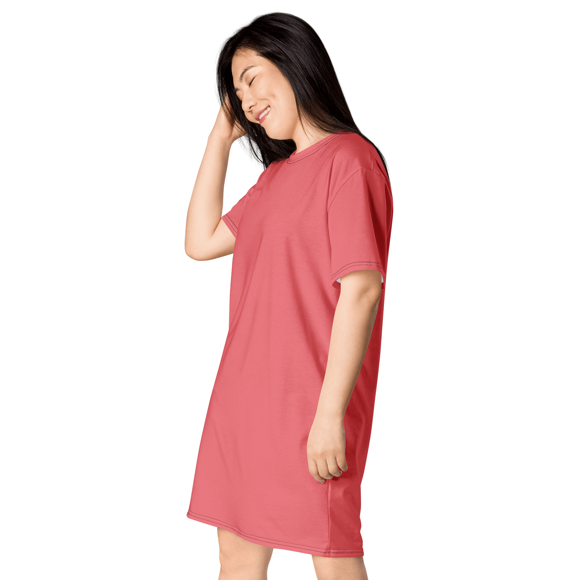Froly Oversized T-Shirt Dress | Stretchy Fabric | Casual or Formal Style | Sizes 2XS-6XL | Exclusive Design product image (3)