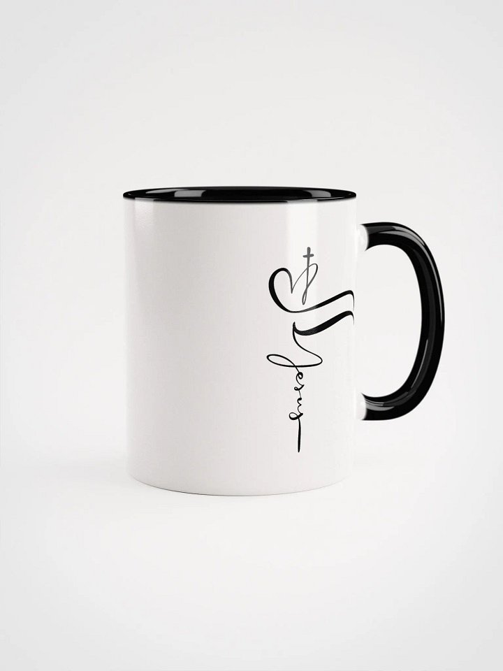 Jesus Cross Ceramic Mug with Color Inside product image (1)