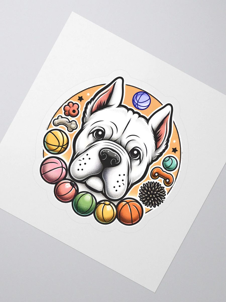 White Cane Corso Sticker – Unique Dog Breed Decal product image (2)
