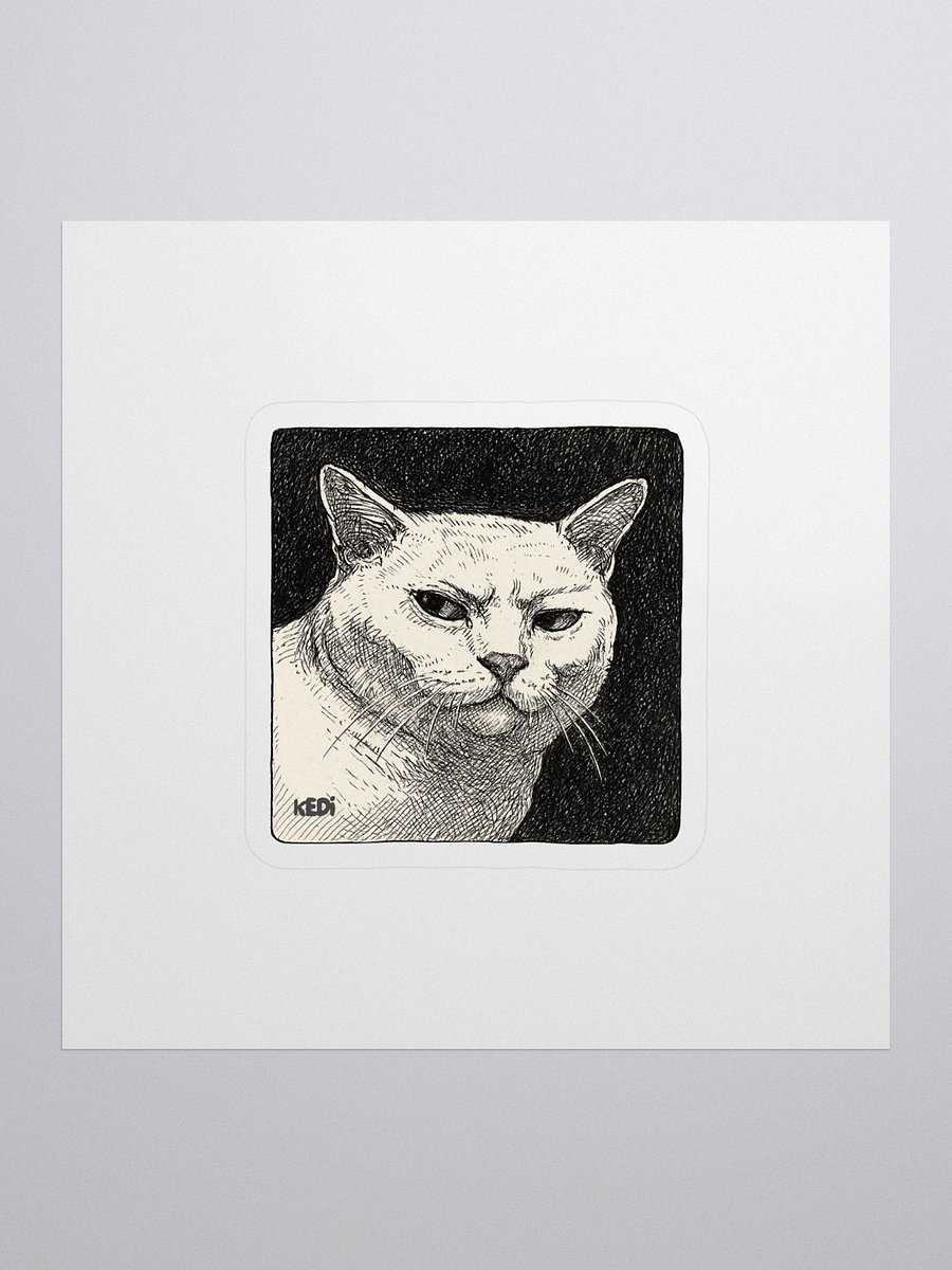 Cat Art Kiss Cut Stickers product image (3)