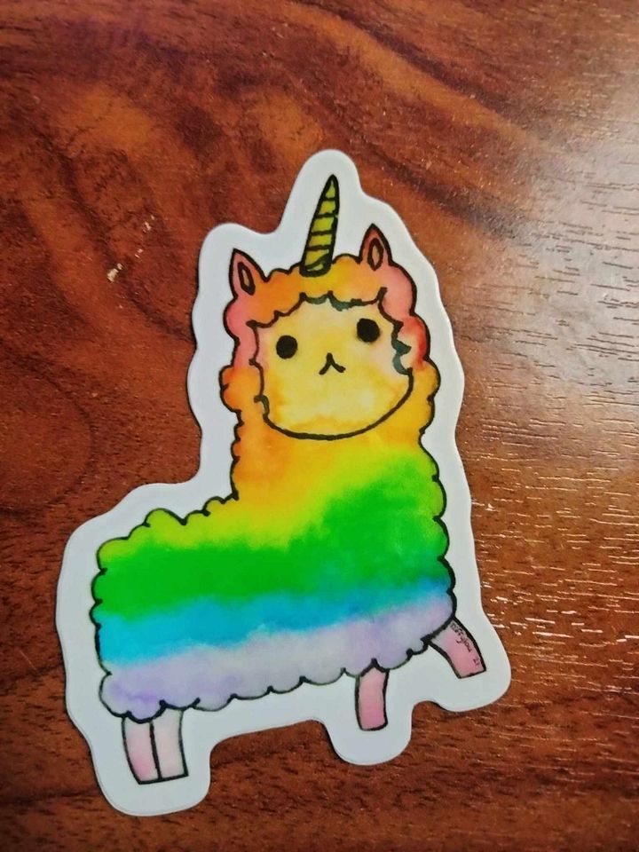 Pride Llamacorn Sticker product image (1)