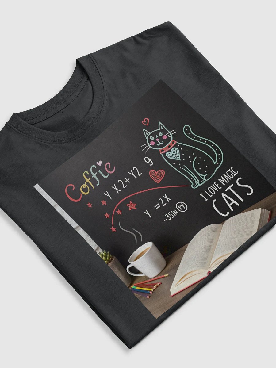 Whimsical Cat Coffee Chalkboard Tee product image (31)