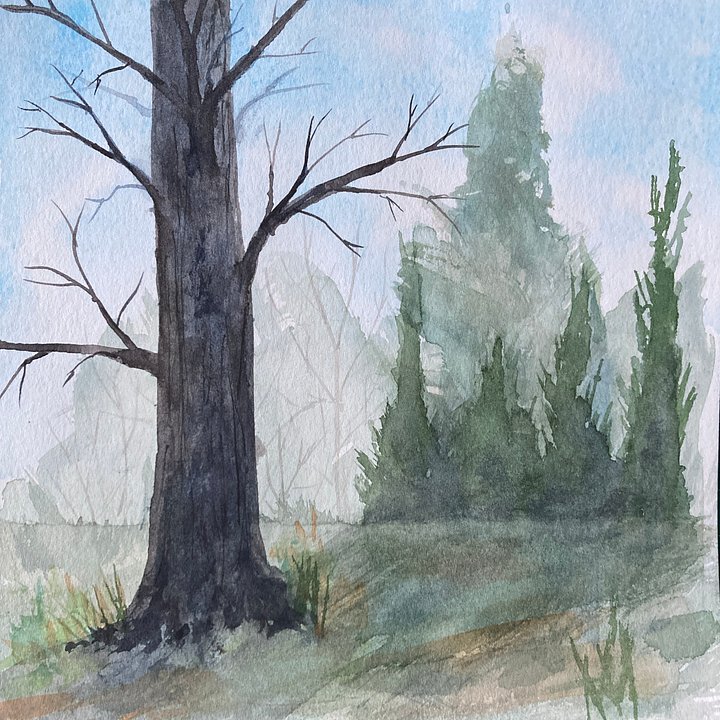 Original watercolor painting: At the Edge product image (1)