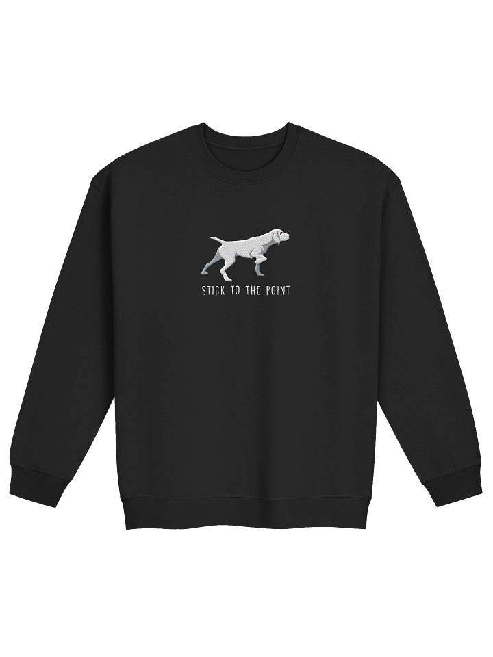 Stick to the Point Sweatshirt (Embroidered) of a Bracco Italiano(White) product image (3)