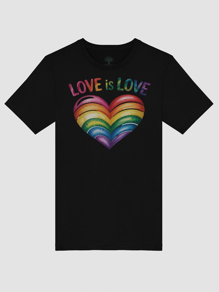 Unisex Supersoft 'Love Is Love' Rainbow Heart T-Shirt - Perfect for Pride Month | Graphic Grove product image (50)
