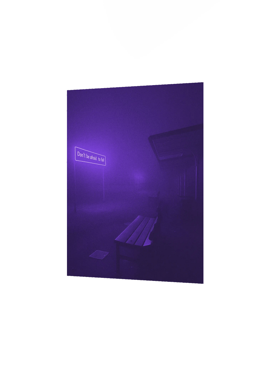 "Dont be afraid to fail" Matte Poster product image (8)