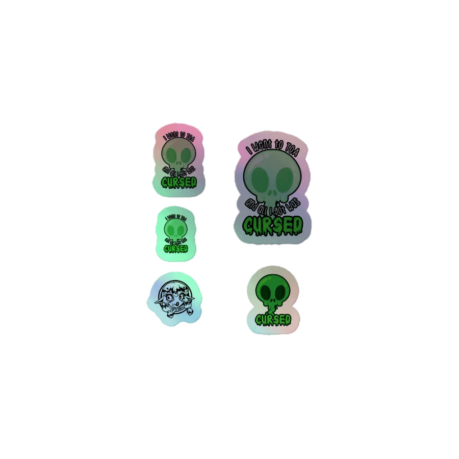 All I Got Was Cursed - Monk - Holo Sticker Sheet product image (1)