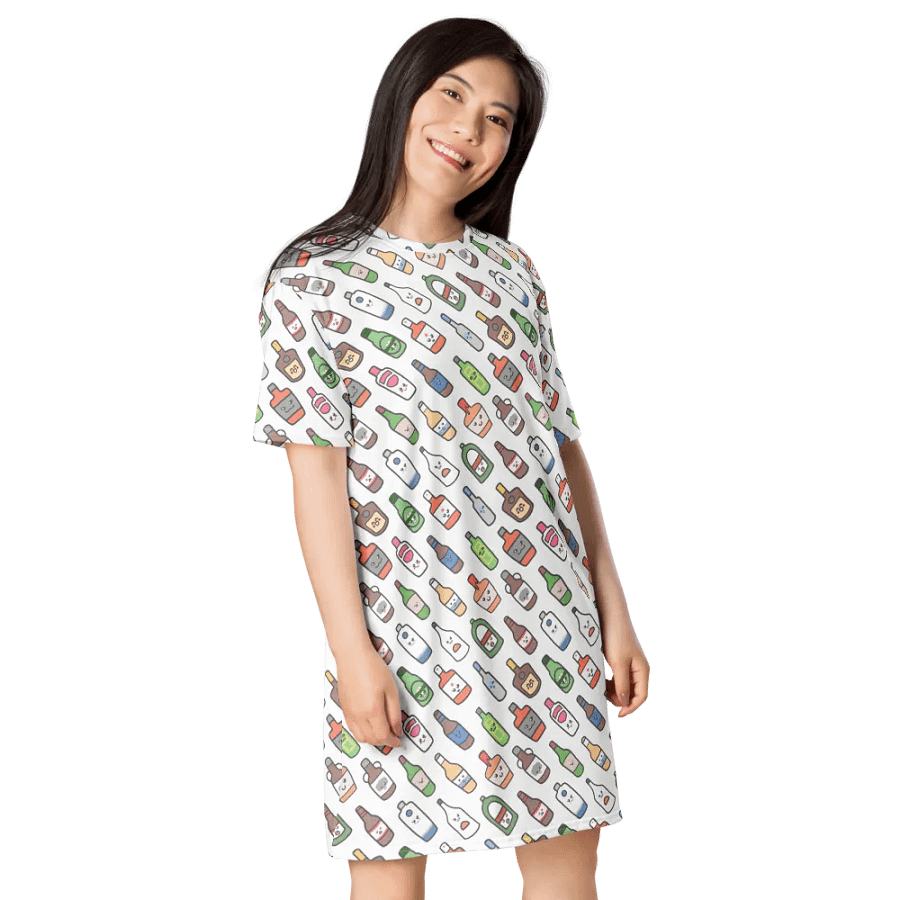 Kawaii Bottles T-Shirt Dress product image (8)