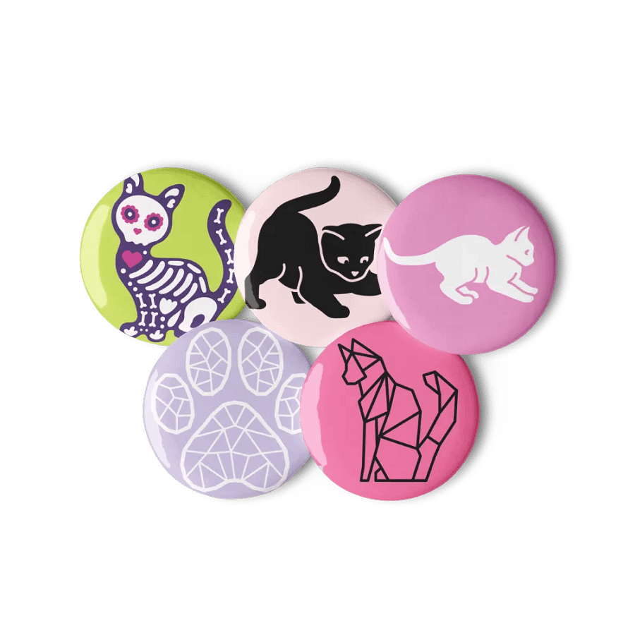 Cat Pin Button Set product image (11)