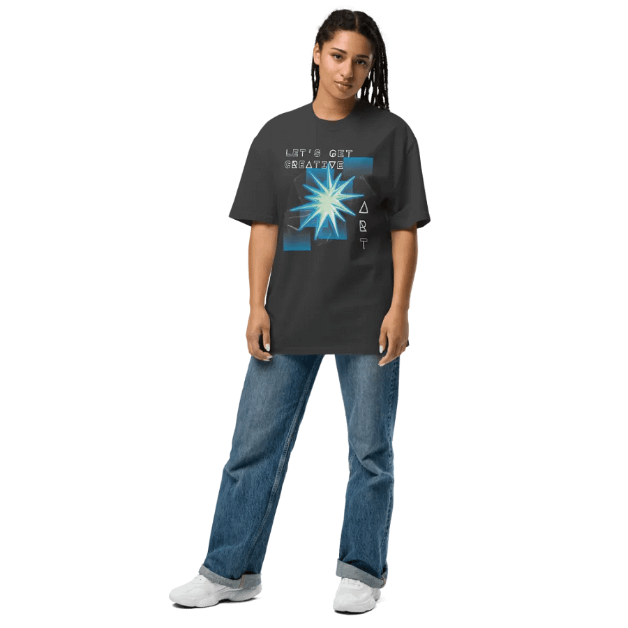 Let's get creative oversize fit t-shirt product image (9)