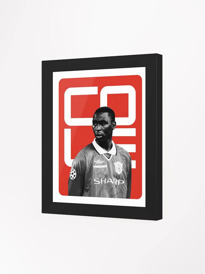 Andy Cole BW Manchester United Name Art Framed Print product image (2)