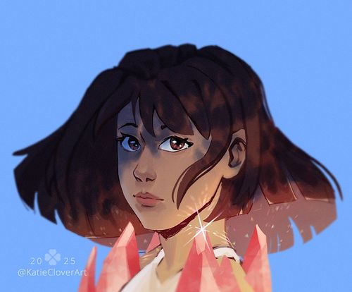 Practicing how to make Ava’s crystals look sparkly in the light. 

#digitalillustrations #comiccharacter #crystalizedcomic