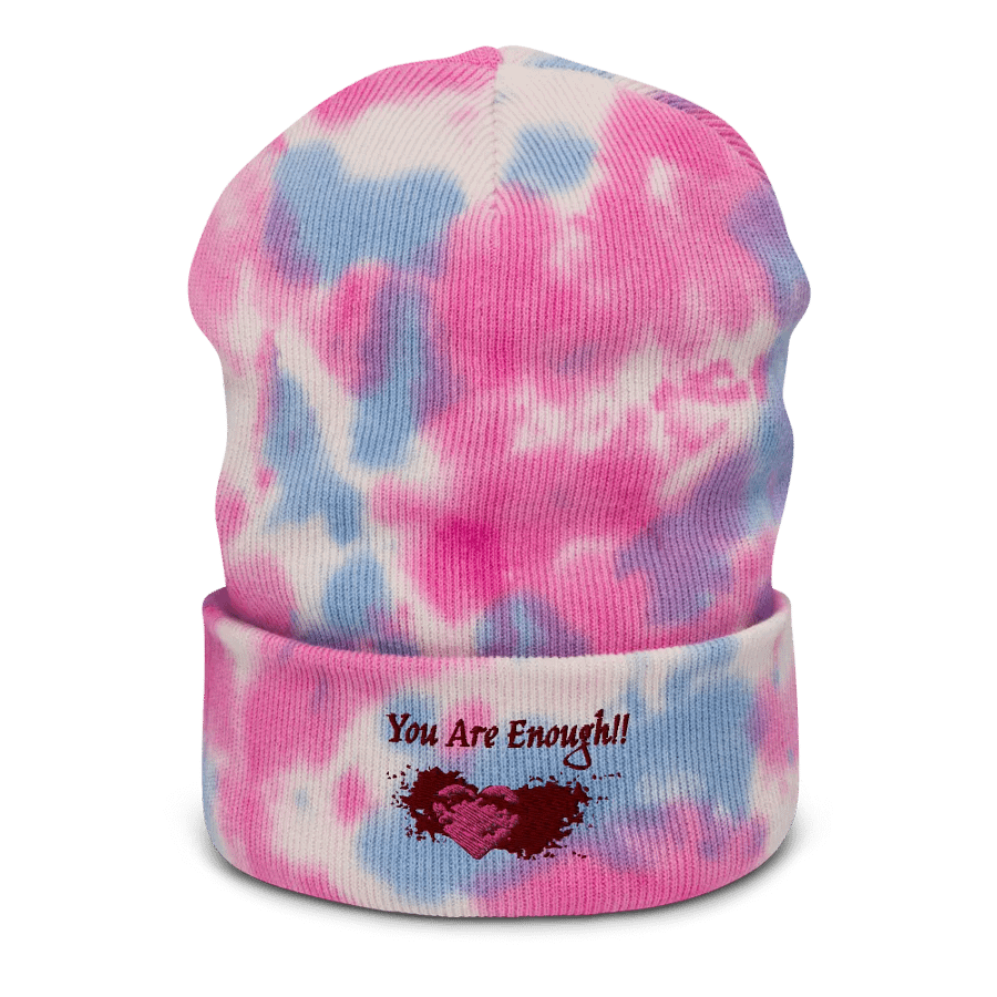 Tie-dye You Are Enough Beanie product image (1)