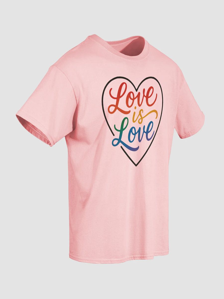 Love is Love Pride T-Shirt | LGBTQ+ Rainbow Heart Design | Equality Tee product image (20)