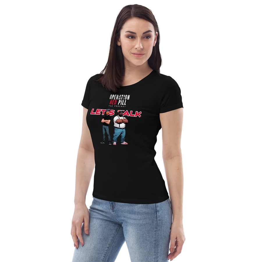 “Let’s Talk” Women’s Fitted T-shirt - The Drew Missen Collection product image (5)