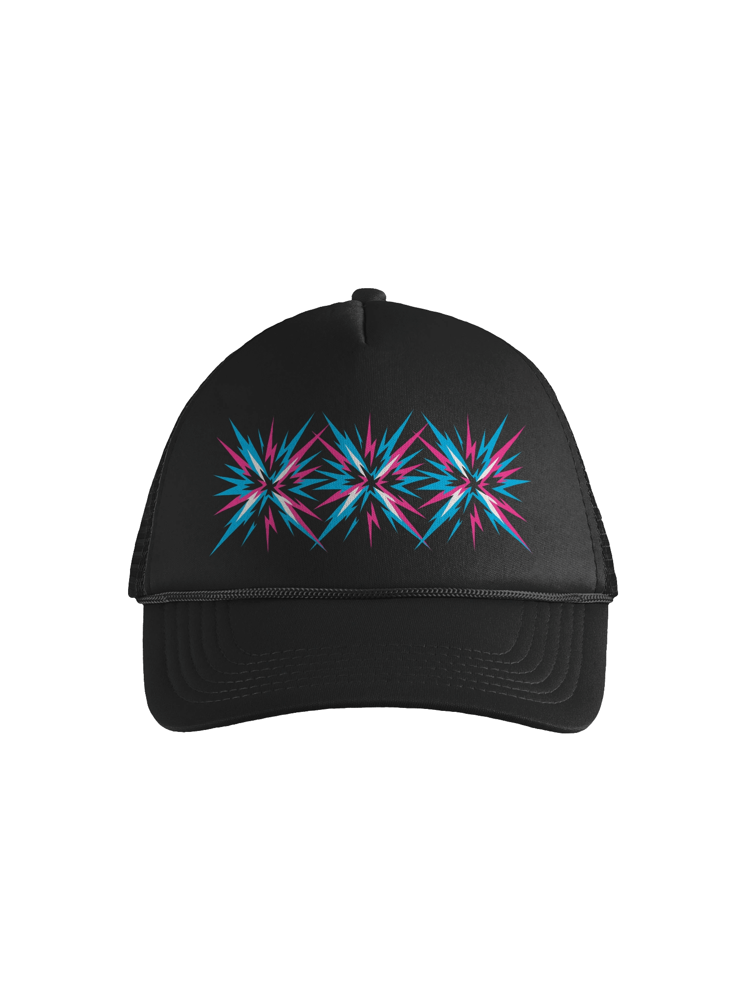 Electro Burst of Color Starry Sky Foam Trucker Hat product image (1)