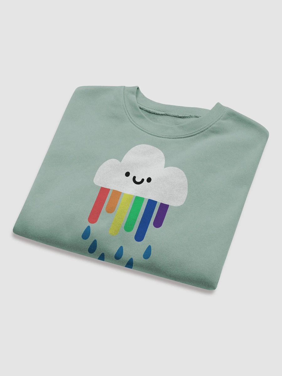 Rainbow Rain Cloud Cropped Sweatshirt product image (5)