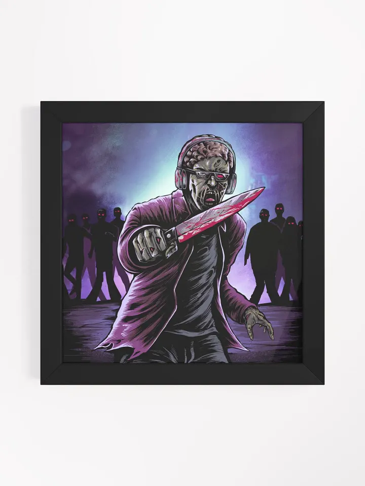 ZombieSlayer2948 Horror Edition Square Framed High-Quality Matte Poster (in) product image (1)