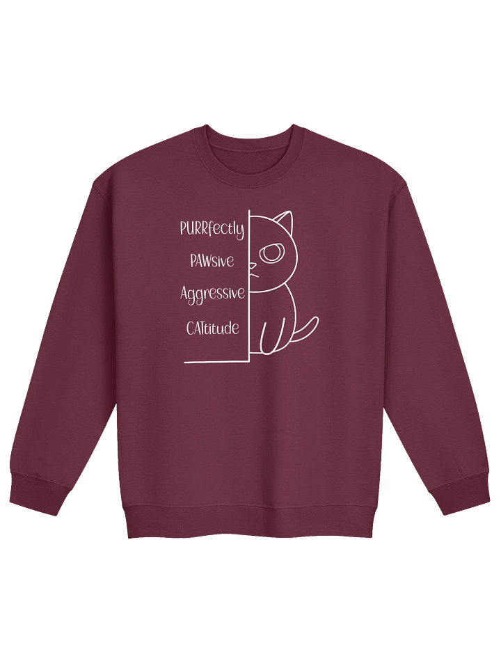 Passive Aggressive Cattitude - Unisex Adult Sweatshirt product image (22)